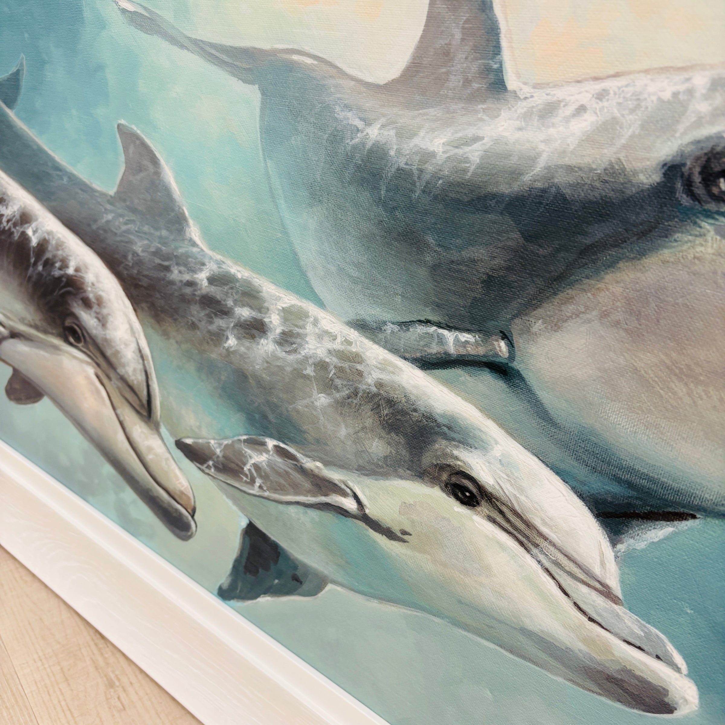 Dolphin Pod Framed Print