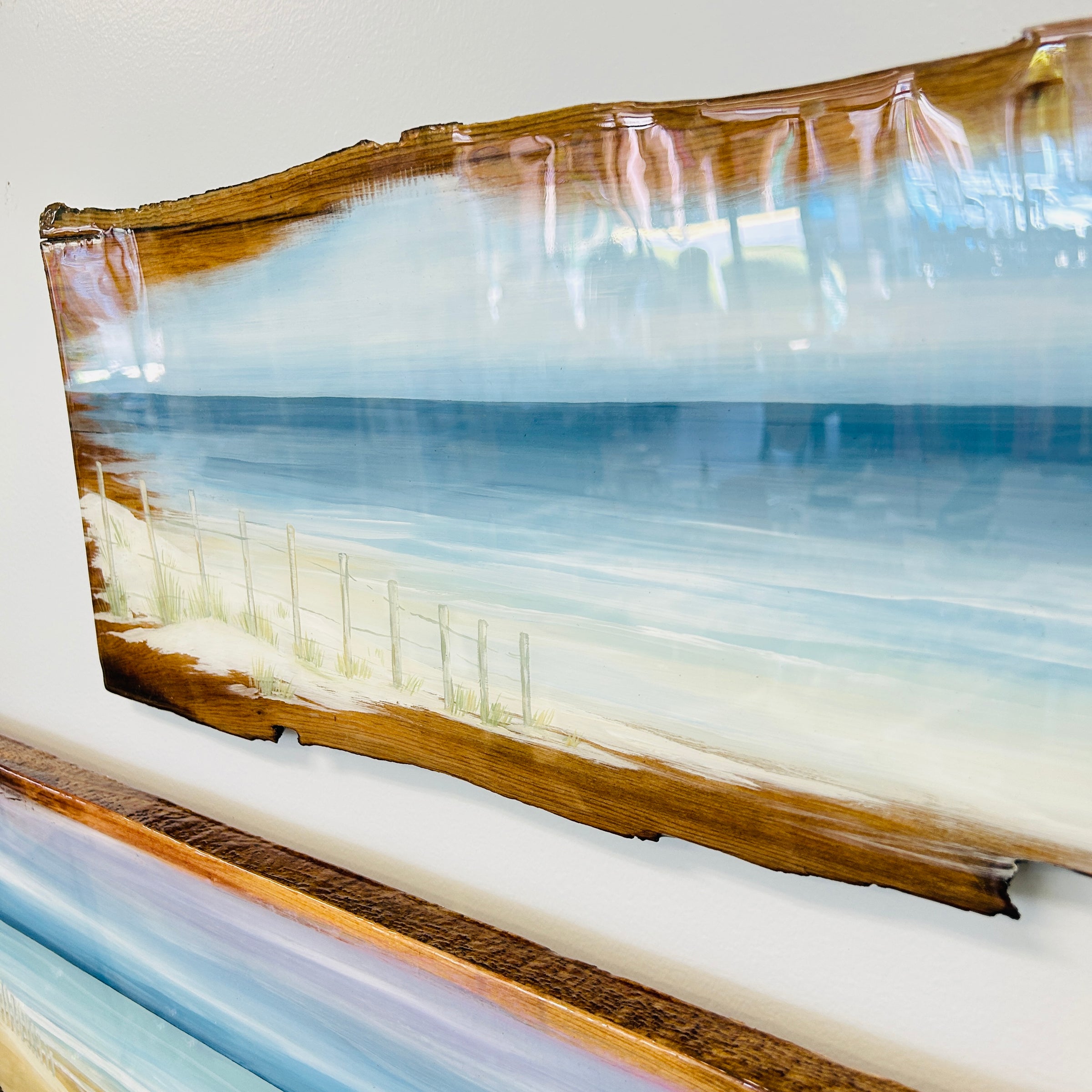Assorted Live Edge Seascape Originial Wall Art