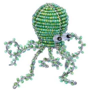 Small Beaded Octopus Ornaments Sunshine & Sweet Peas Coastal Decor