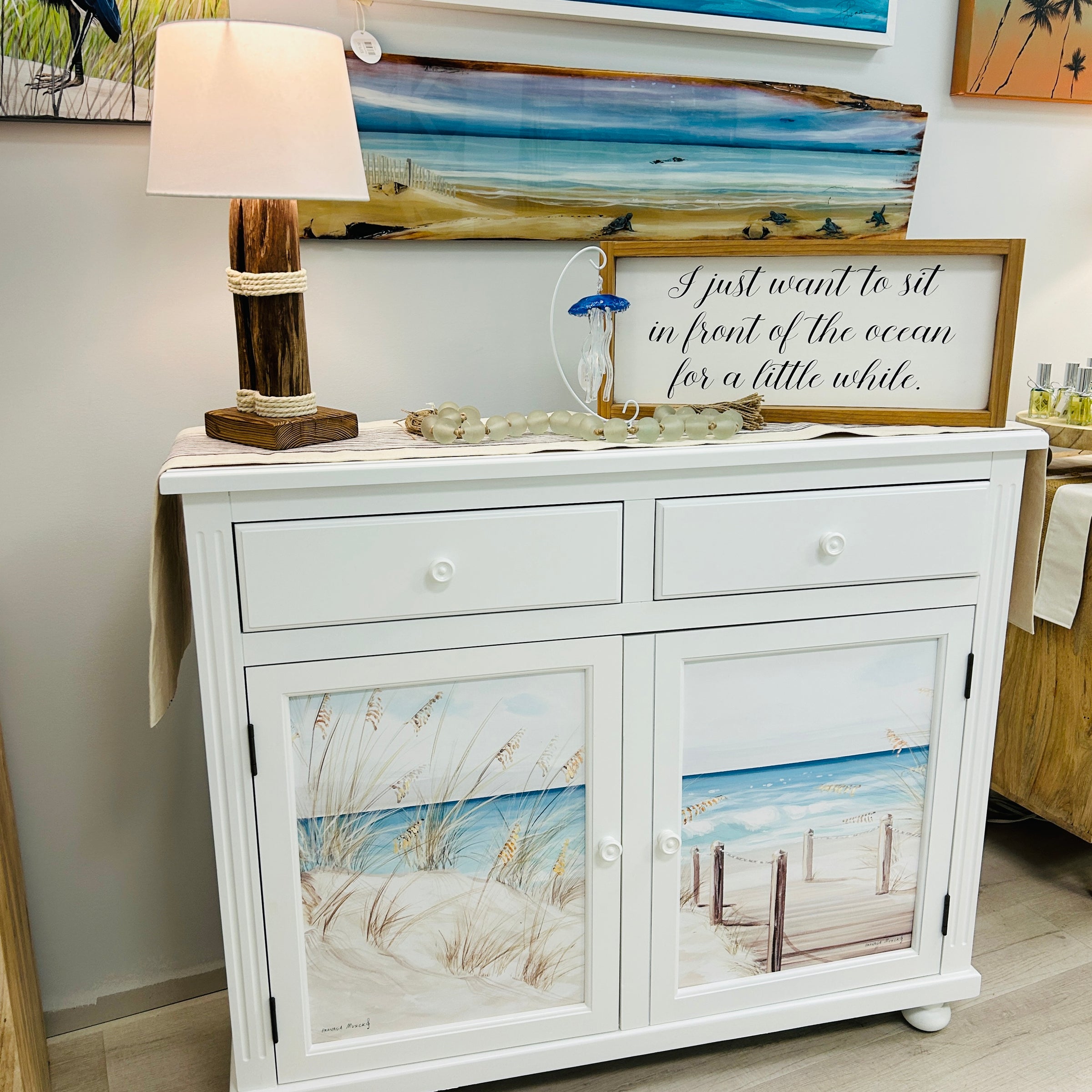 Coastal Cabinet w/ Anastasia Musick Art