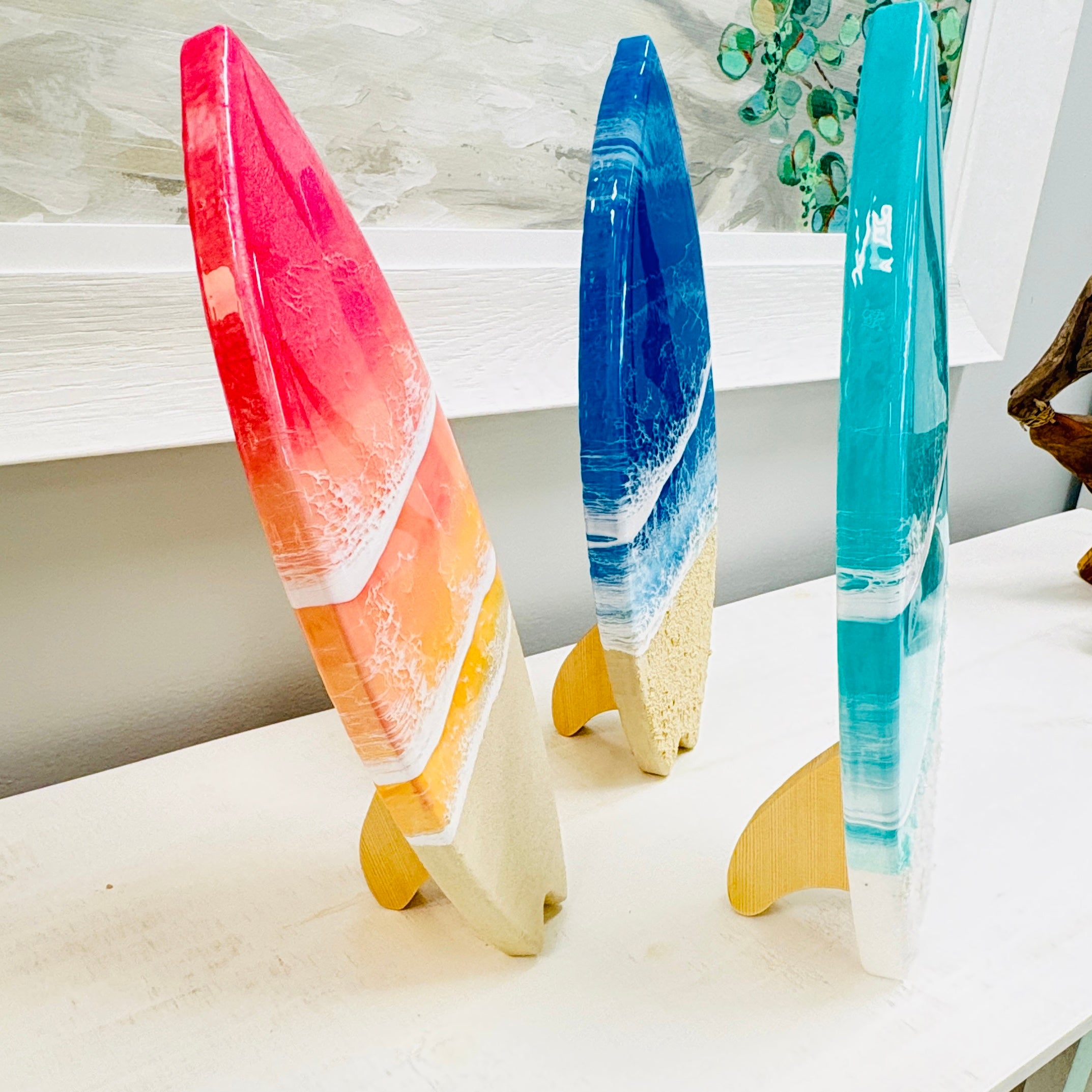 Resin Surfboard Table Setter