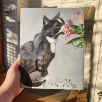 Custom Pet Portraits on Canvas w/Optional Embellishments Commission