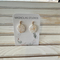 Assorted Dangle Polymer Clay Earrings Sunshine & Sweet Peas Coastal Decor