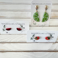Assorted Fruit Polymer Clay Earrings