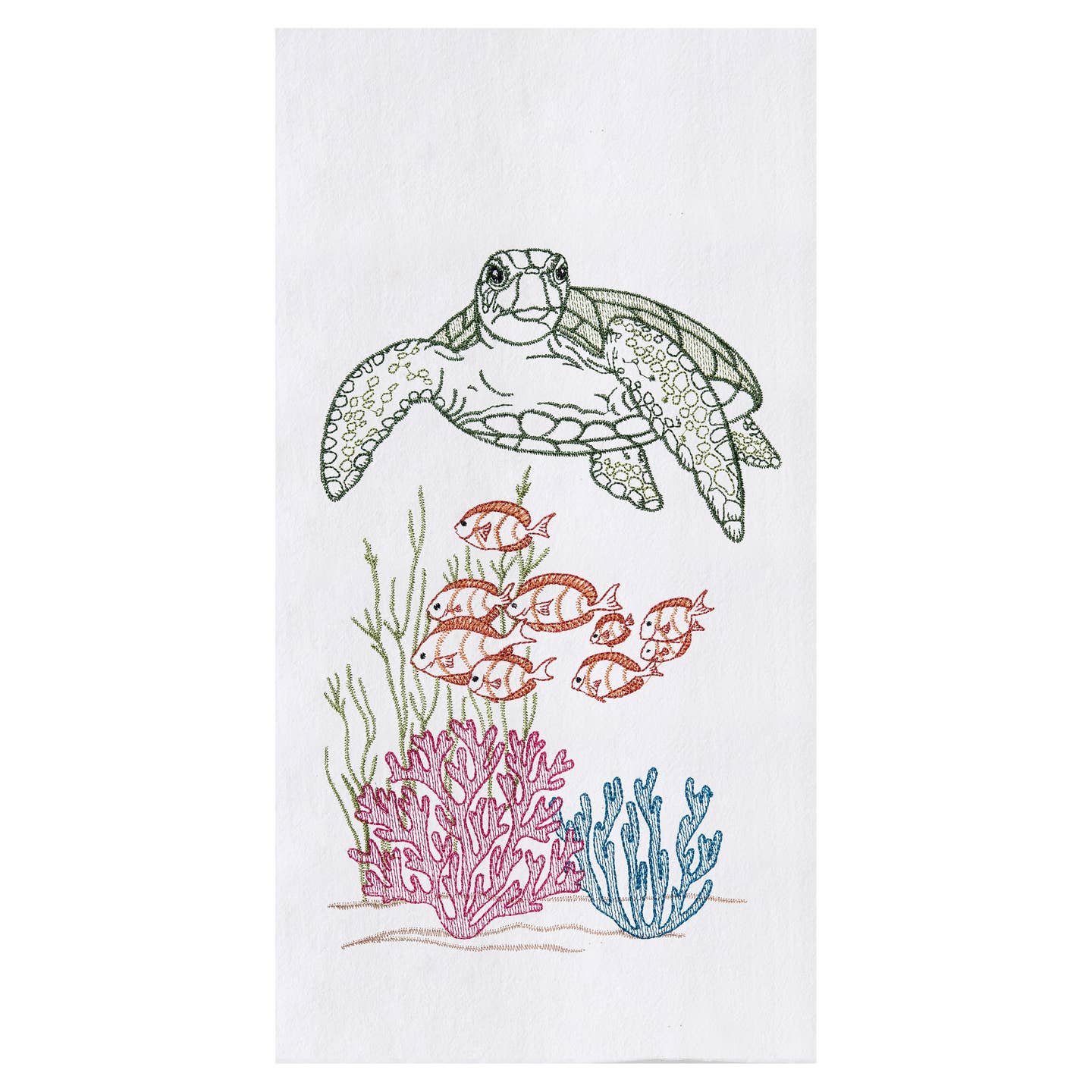 Flour Sack Embroidered Kitchen Towels