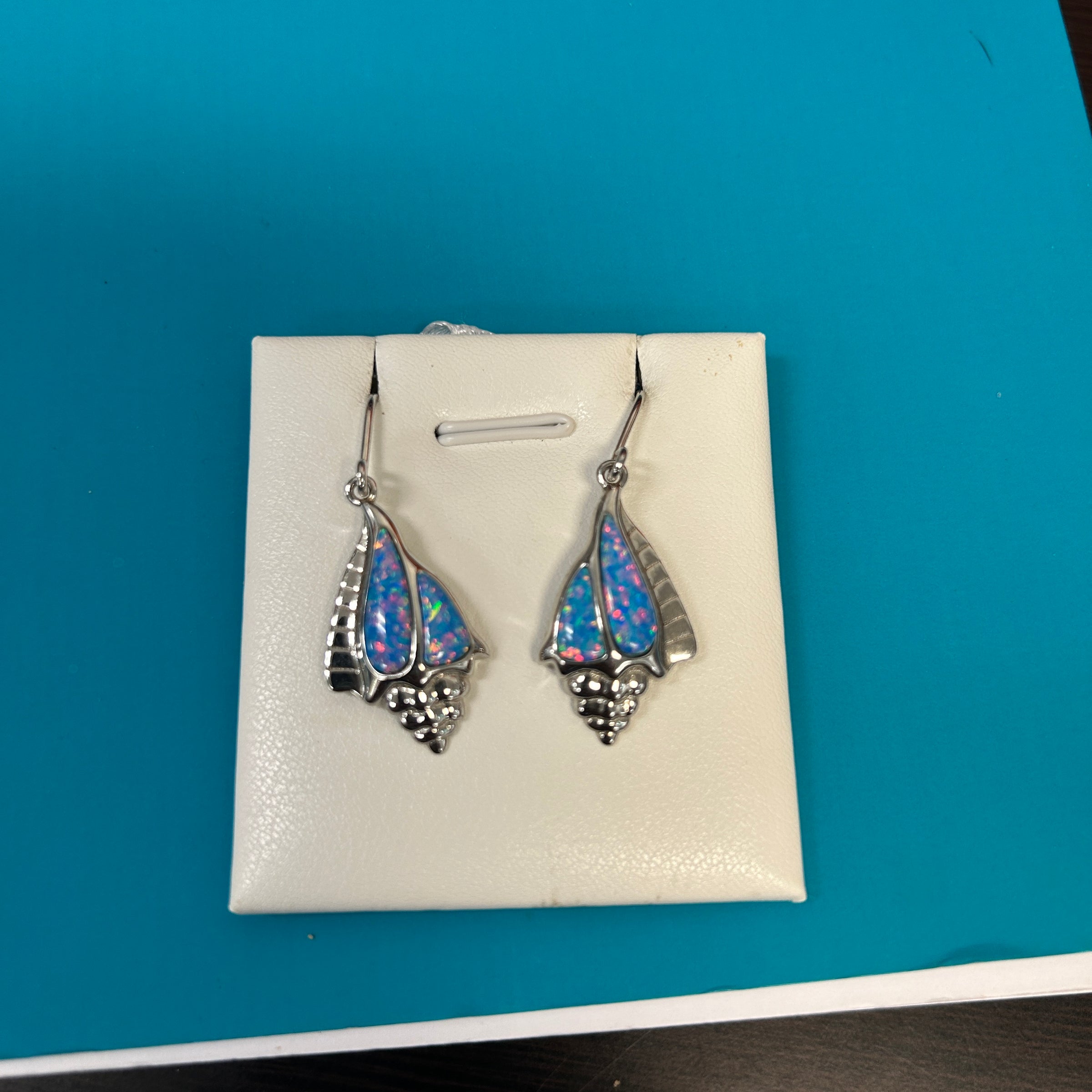 Opal Conch Shell Earrings