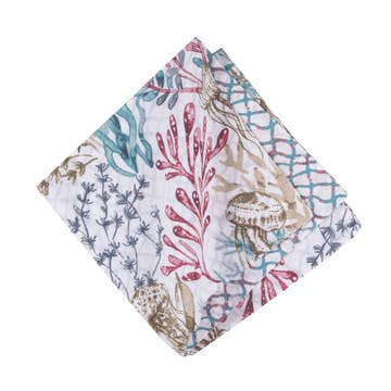 Delphina Reef Table Linens Sunshine & Sweet Peas Coastal Decor