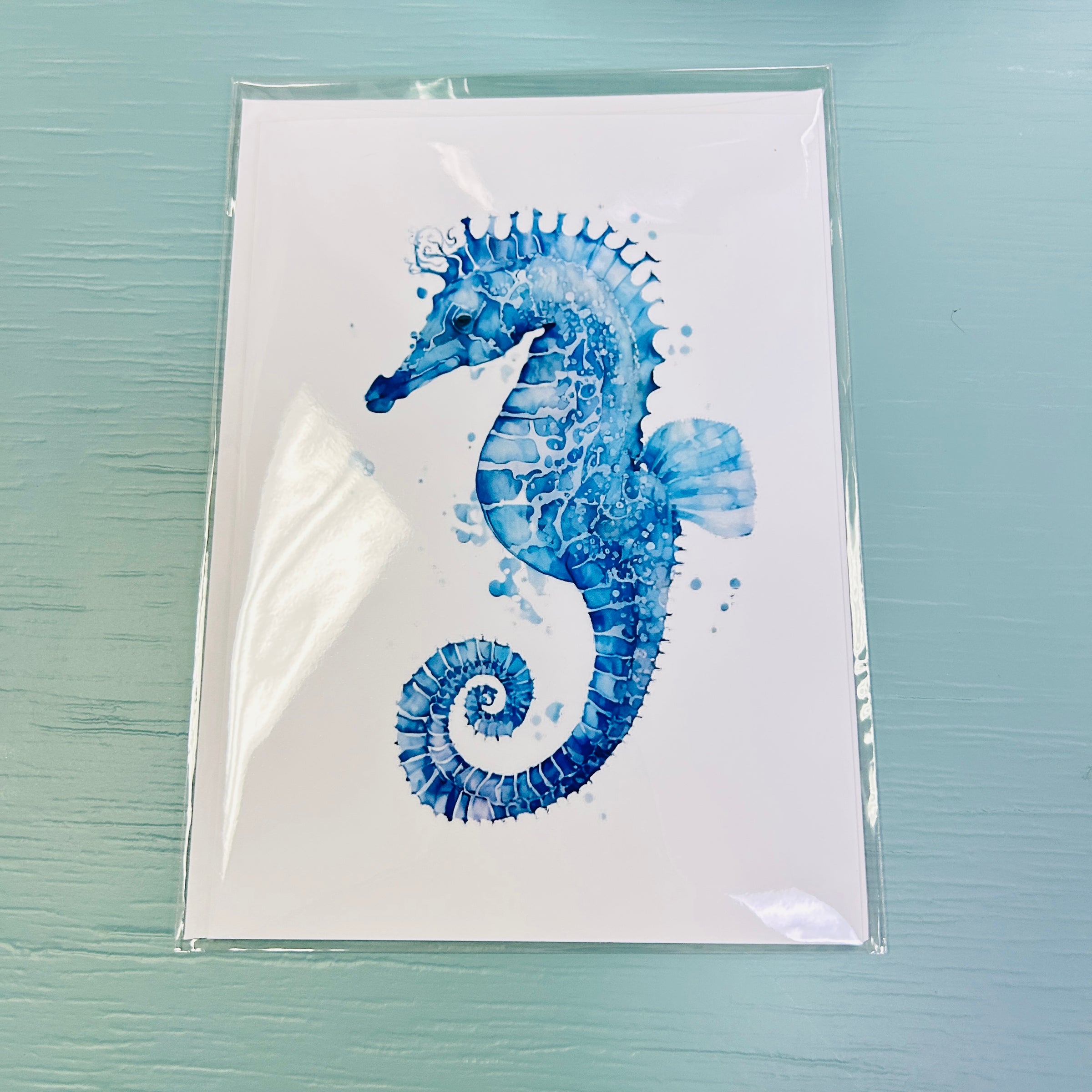 Assorted 5x7 Original Art Print Greeting Cards- Sea Horses
