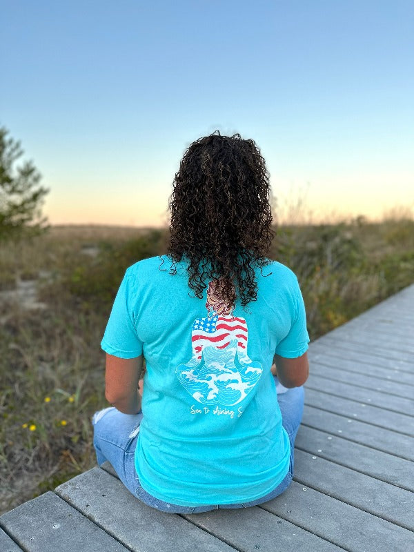 Oceana Bella | Sea To Shining Sea T-Shirt - Sunshine & Sweet Pea's Coastal Decor