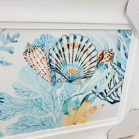 Seashell and Starfish Collage Framed Print