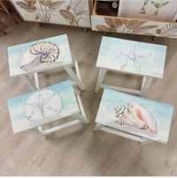 Coastal 24" Counter Stools w/ Anastasia Musick Artwork