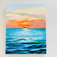 Sunrise/Sunset Seascape Original Painting