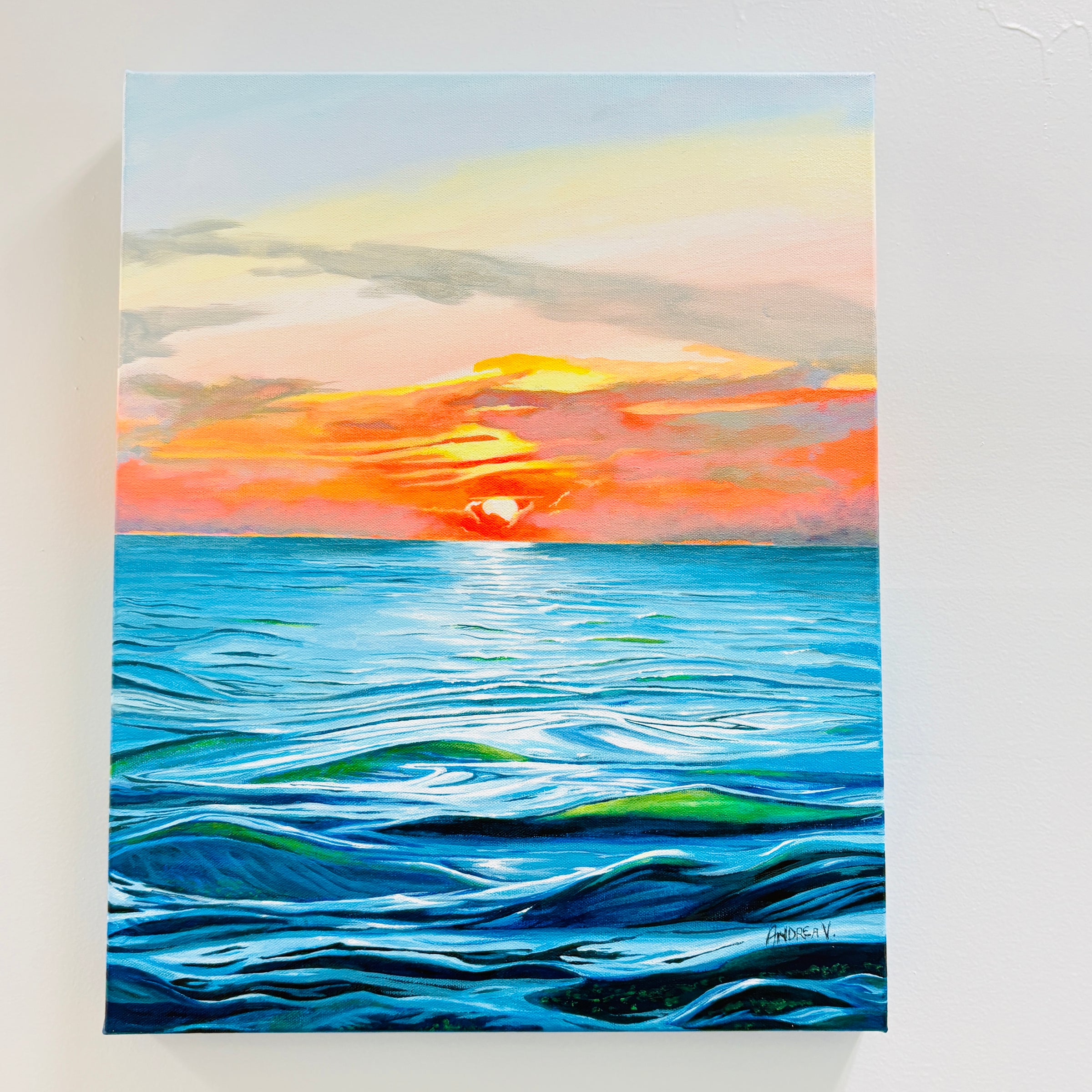Sunrise/Sunset Seascape Original Painting