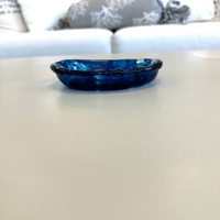 Handmade Glass Soap Dish Sunshine & Sweet Peas Coastal Decor
