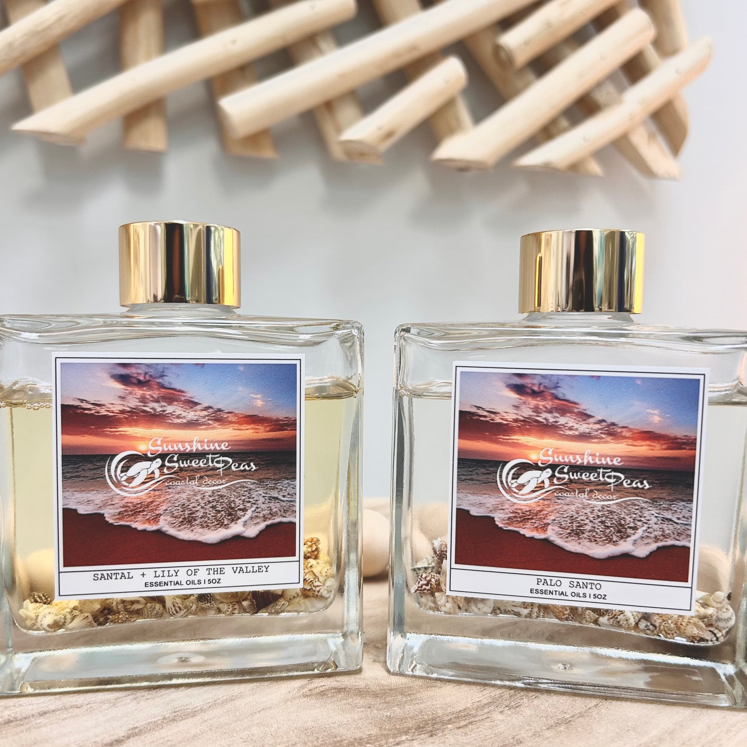 Exclusive Sunshine & Sweet Peas Essential Oil Reed Diffusers