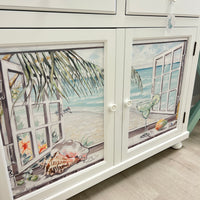 Coastal Cabinet w/ Anastasia Musick Art