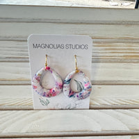 Assorted Dangle Polymer Clay Earrings Sunshine & Sweet Peas Coastal Decor