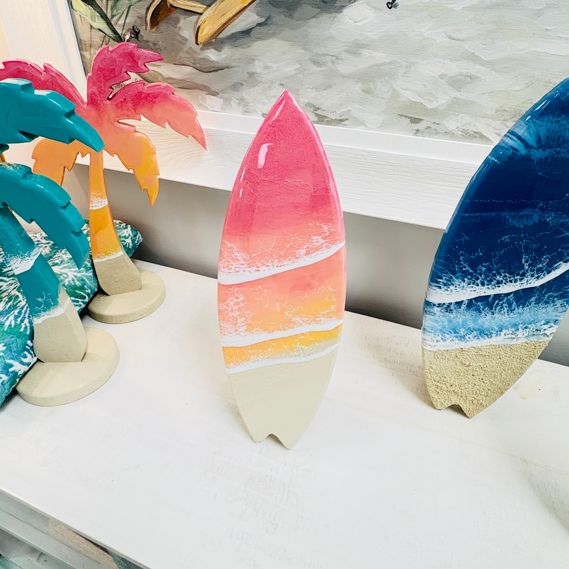 Resin Surfboard Table Setter