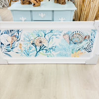 Seashell and Starfish Collage Framed Print