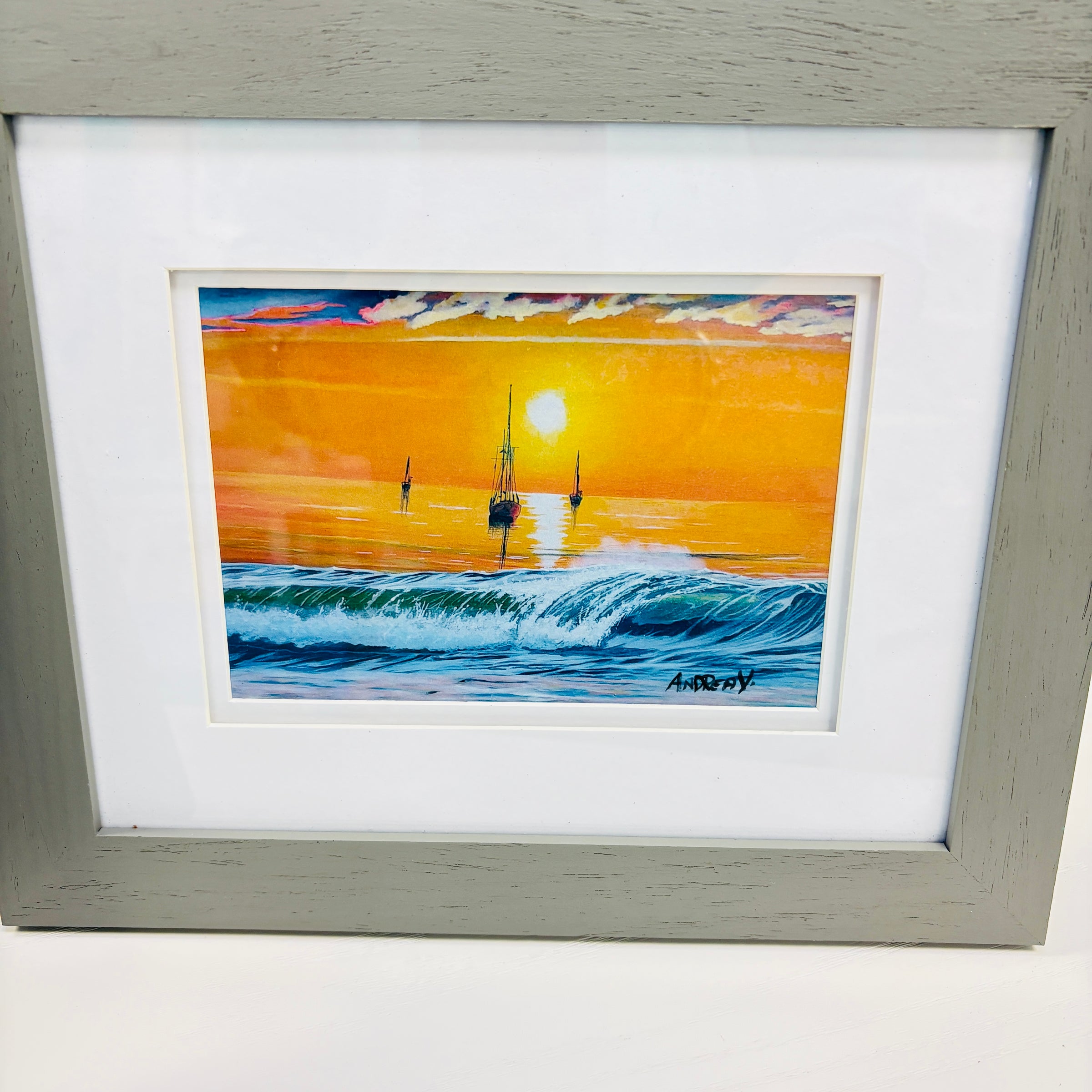 Assorted Artist Prints of Original Paintings: Seascapes and Underwater