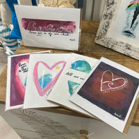 Assorted Artist Original Print Valentine's Day Cards Sunshine & Sweet Peas Coastal Decor