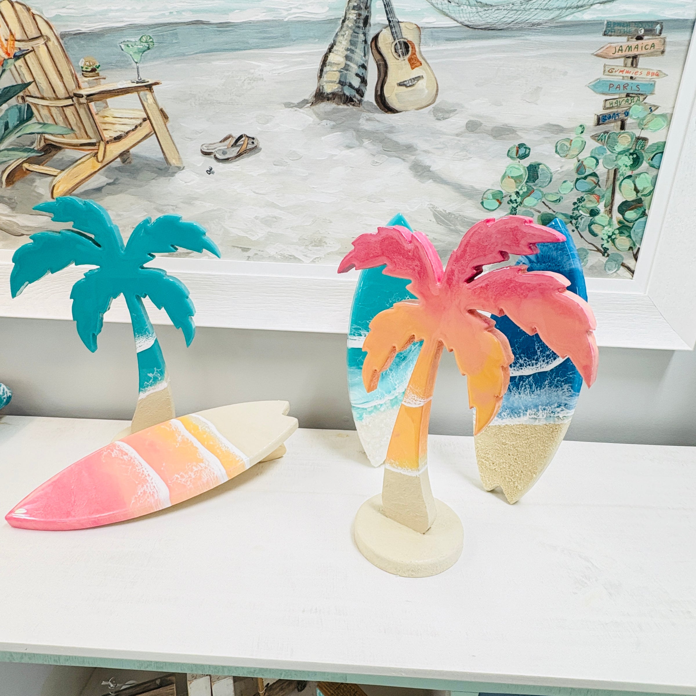 Resin Palm Tree Table Setter