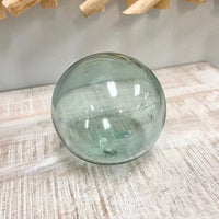 Handblown Recycled Glass Ball Sunshine & Sweet Peas Coastal Decor