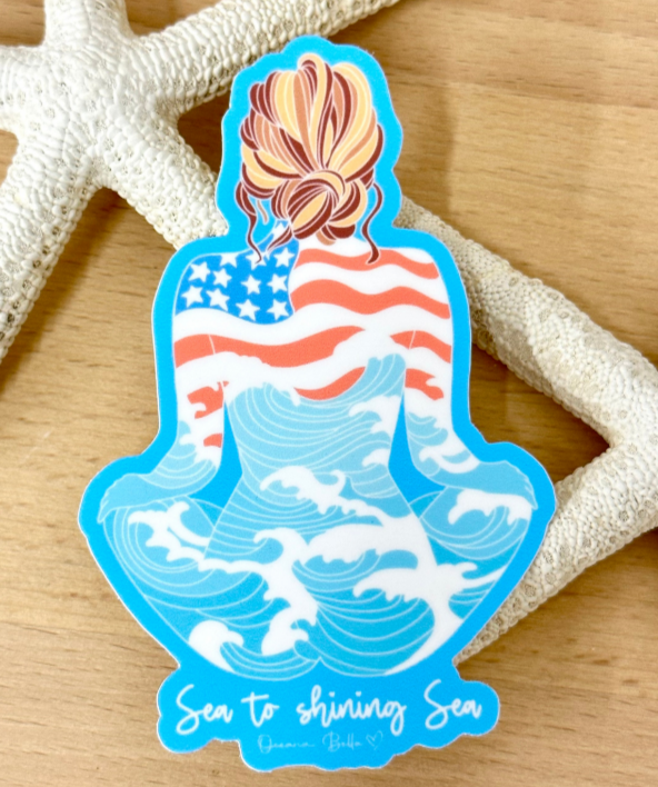 Oceana Bella American Girl Decal - Sunshine & Sweet Pea's Coastal Decor