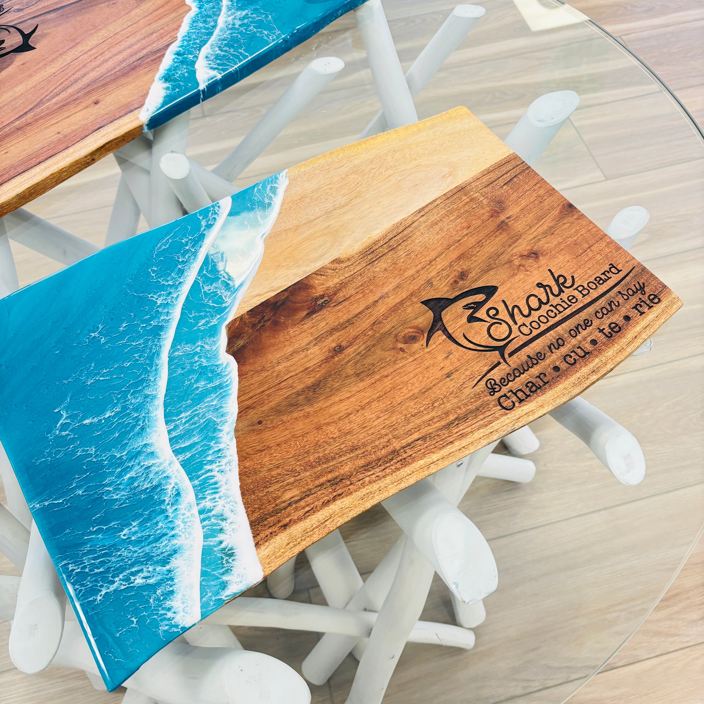 Assorted Shark Resin Charcuterie/Serving Boards