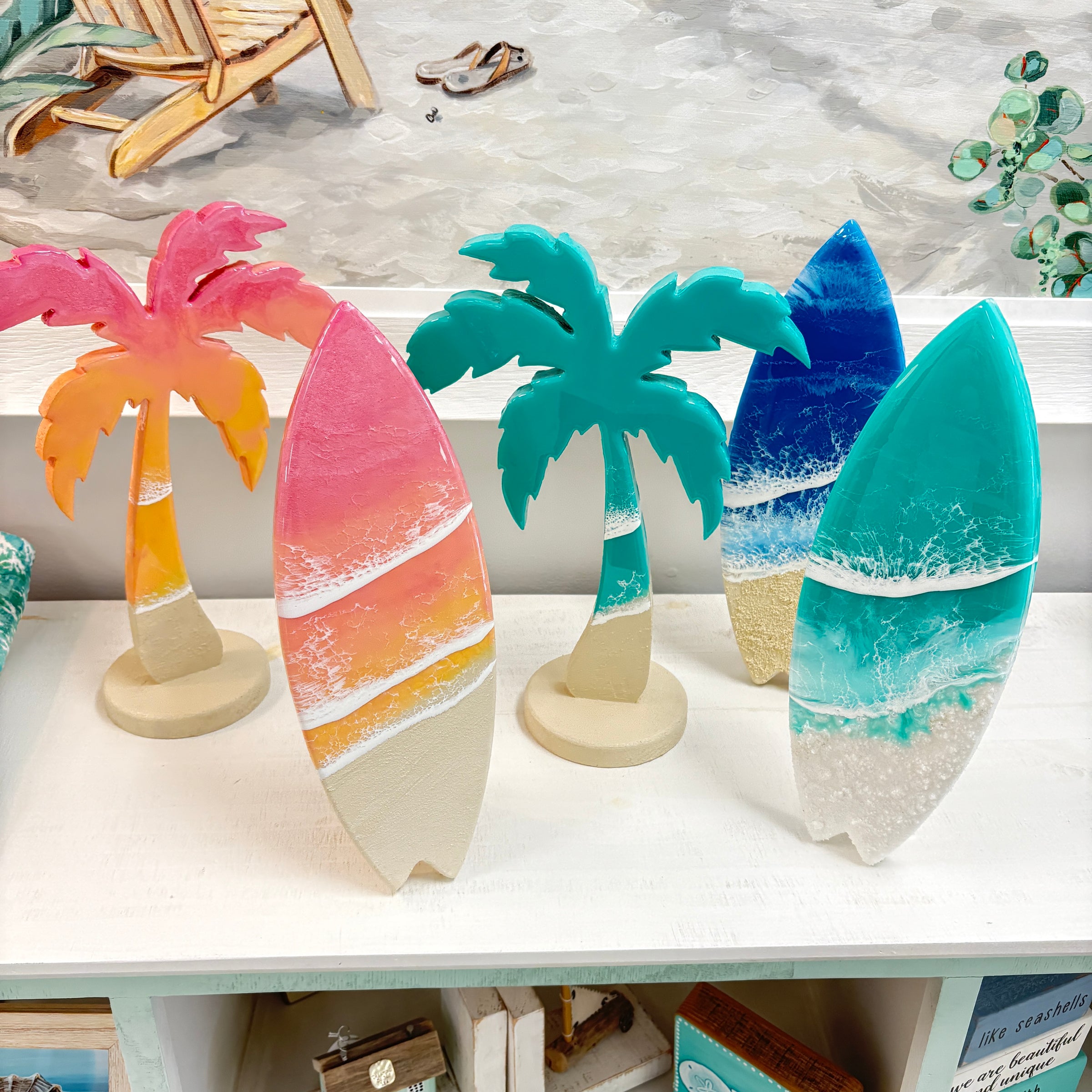 Resin Surfboard Table Setter