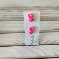 Bathing Suit Stud Polymer Clay Earrings
