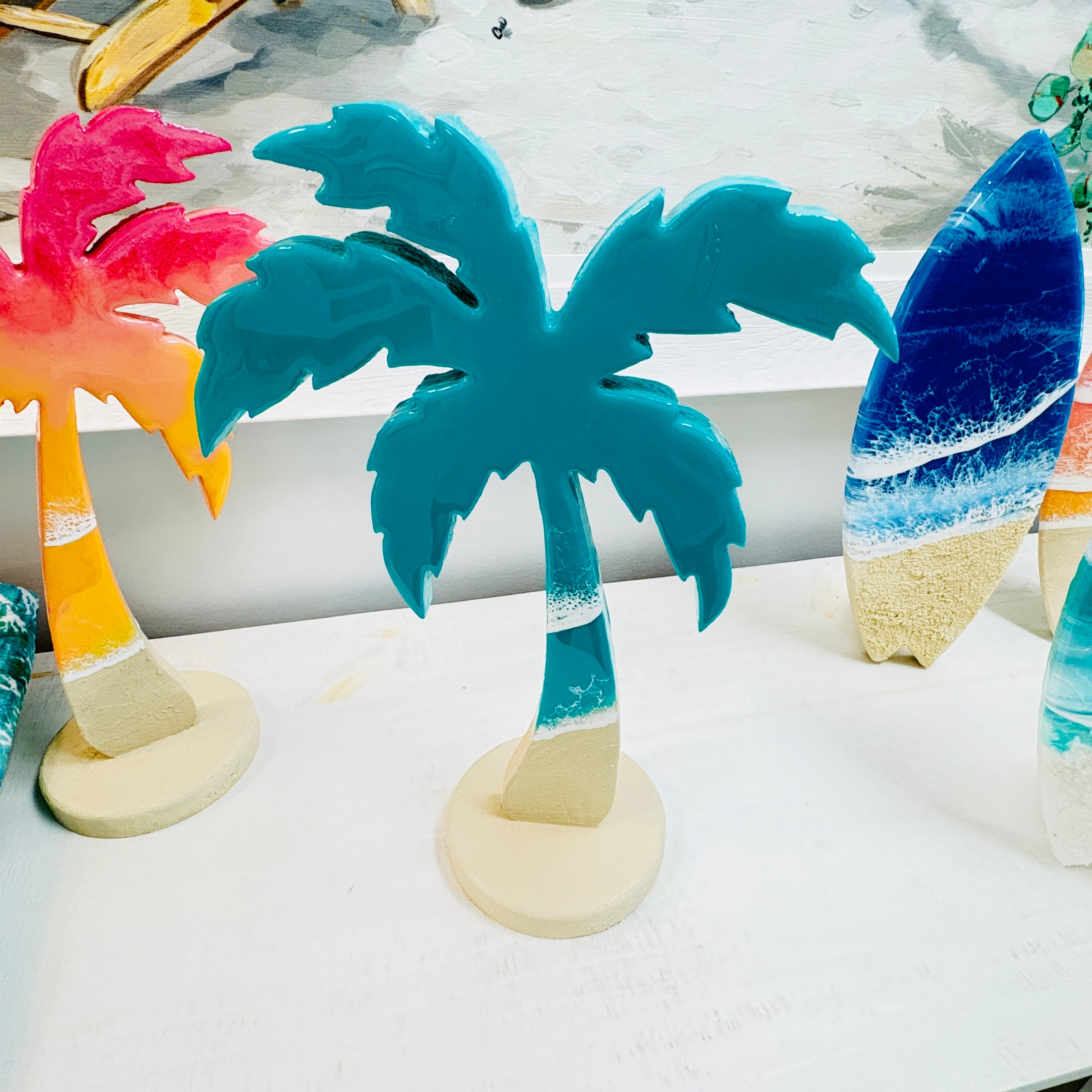 Resin Palm Tree Table Setter