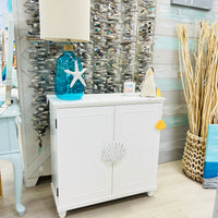 Single Seashell Accent Cabinet