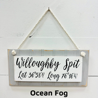 Custom Wooden Coordinate Signs - Sunshine & Sweet Pea's Coastal Decor