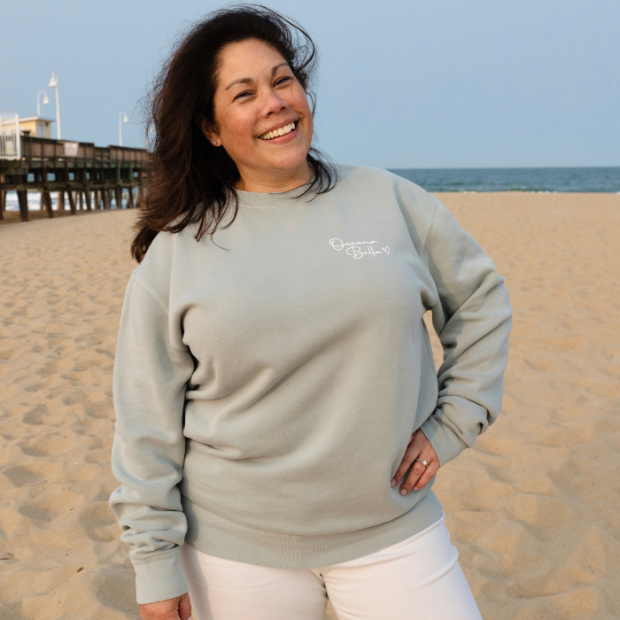 Oceana Bella Crew Neck Sweatshirt - Sunshine & Sweet Pea's Coastal Decor