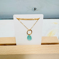 Sea Glass Drop Necklace