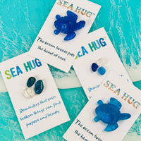 Sea Hug Sea Glass/ Resin Findings