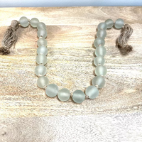 Glass Bead Garland w/ Tassels Sunshine & Sweet Peas Coastal Decor