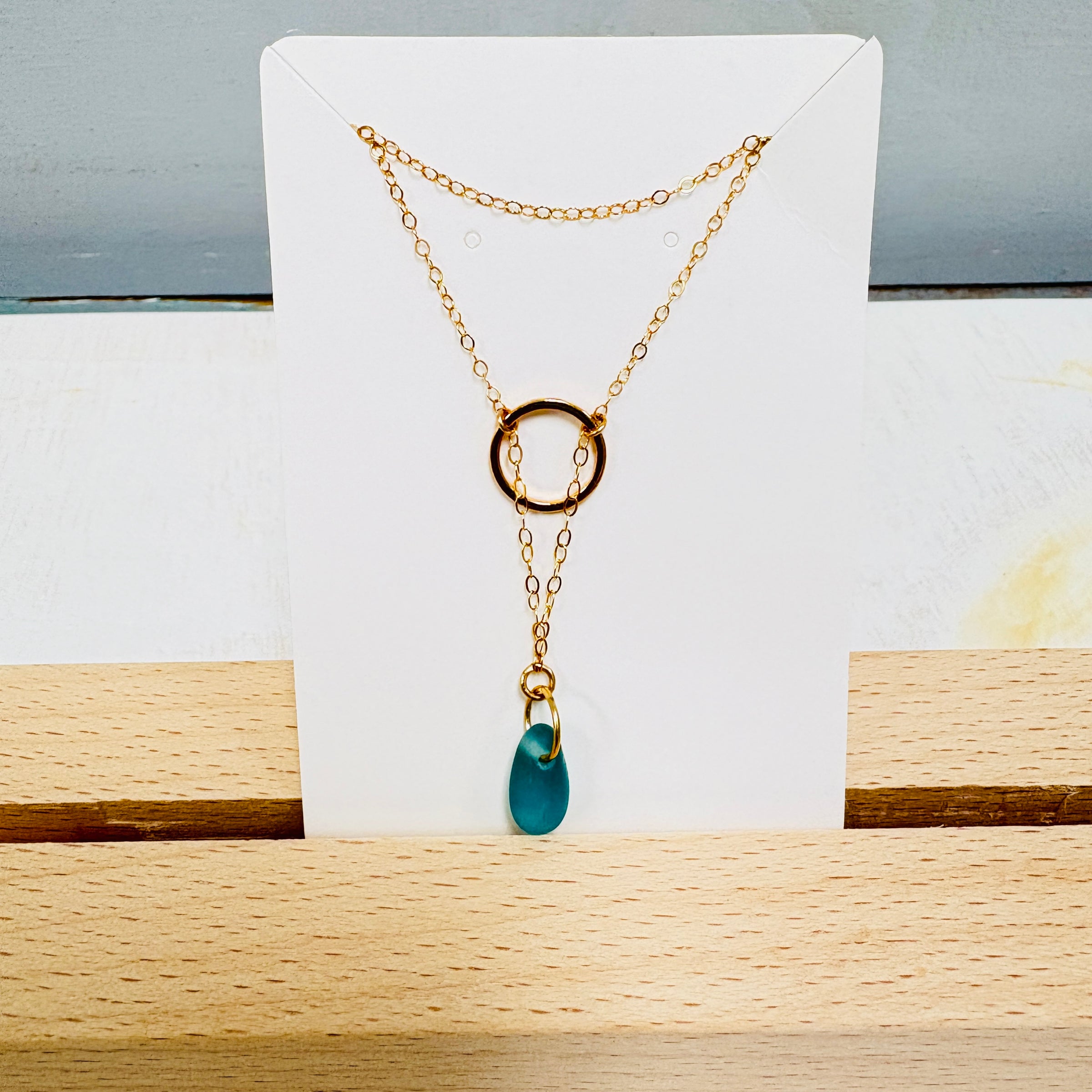 Sea Glass Drop Necklace