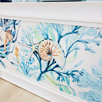 Seashell and Starfish Collage Framed Print