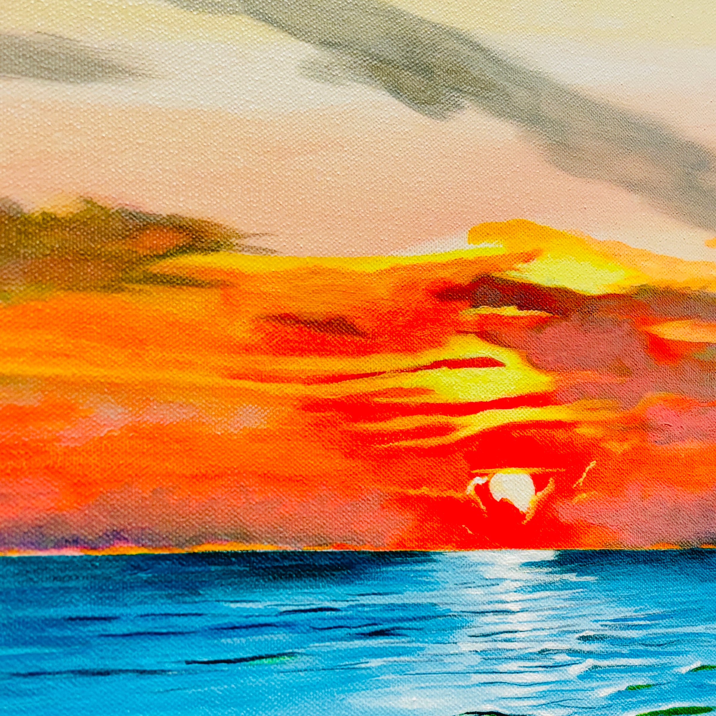 Sunrise/Sunset Seascape Original Painting
