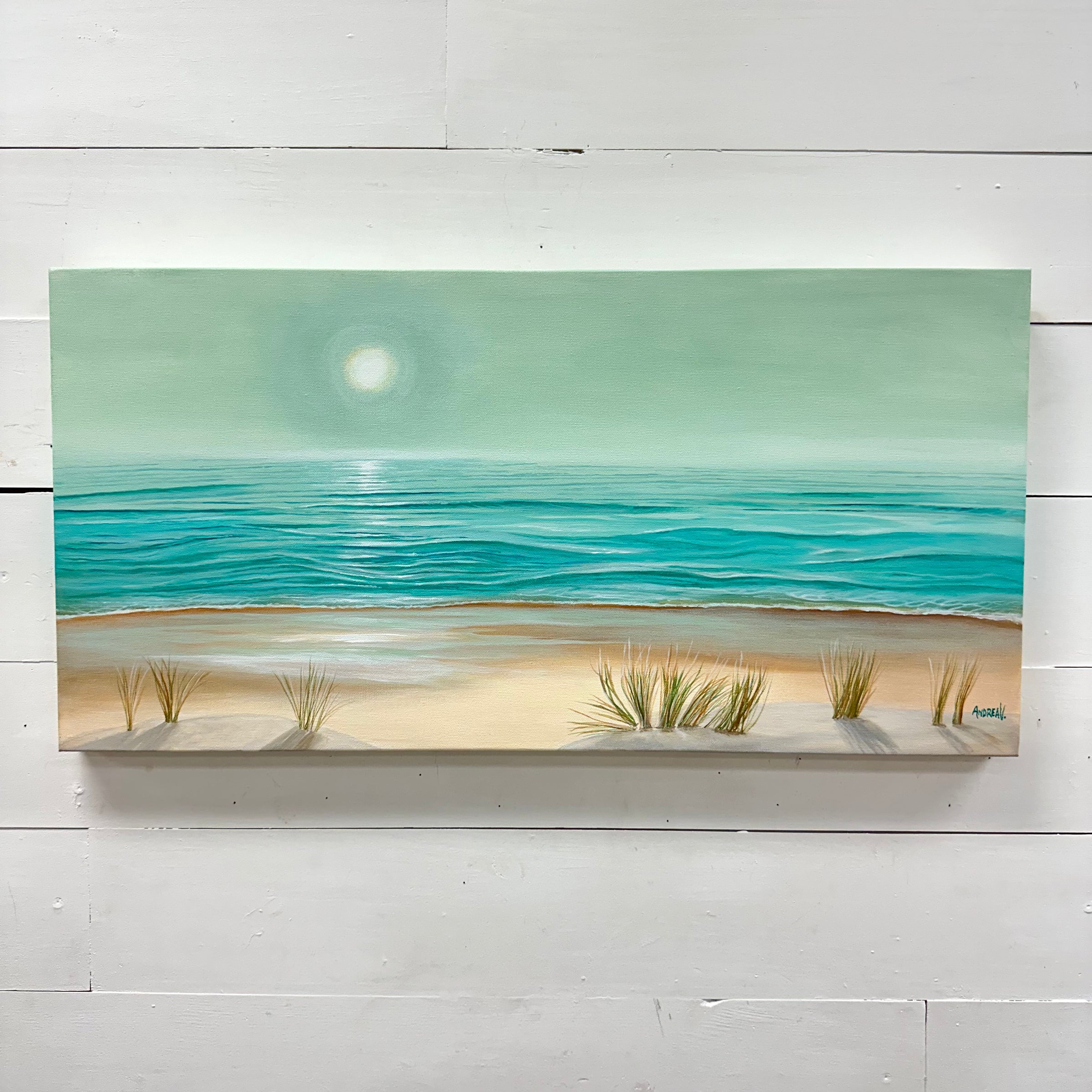 Morning Sunrise Inspired Beach Painting