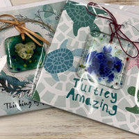 Assorted Greeting Cards w/Glass Sculpture