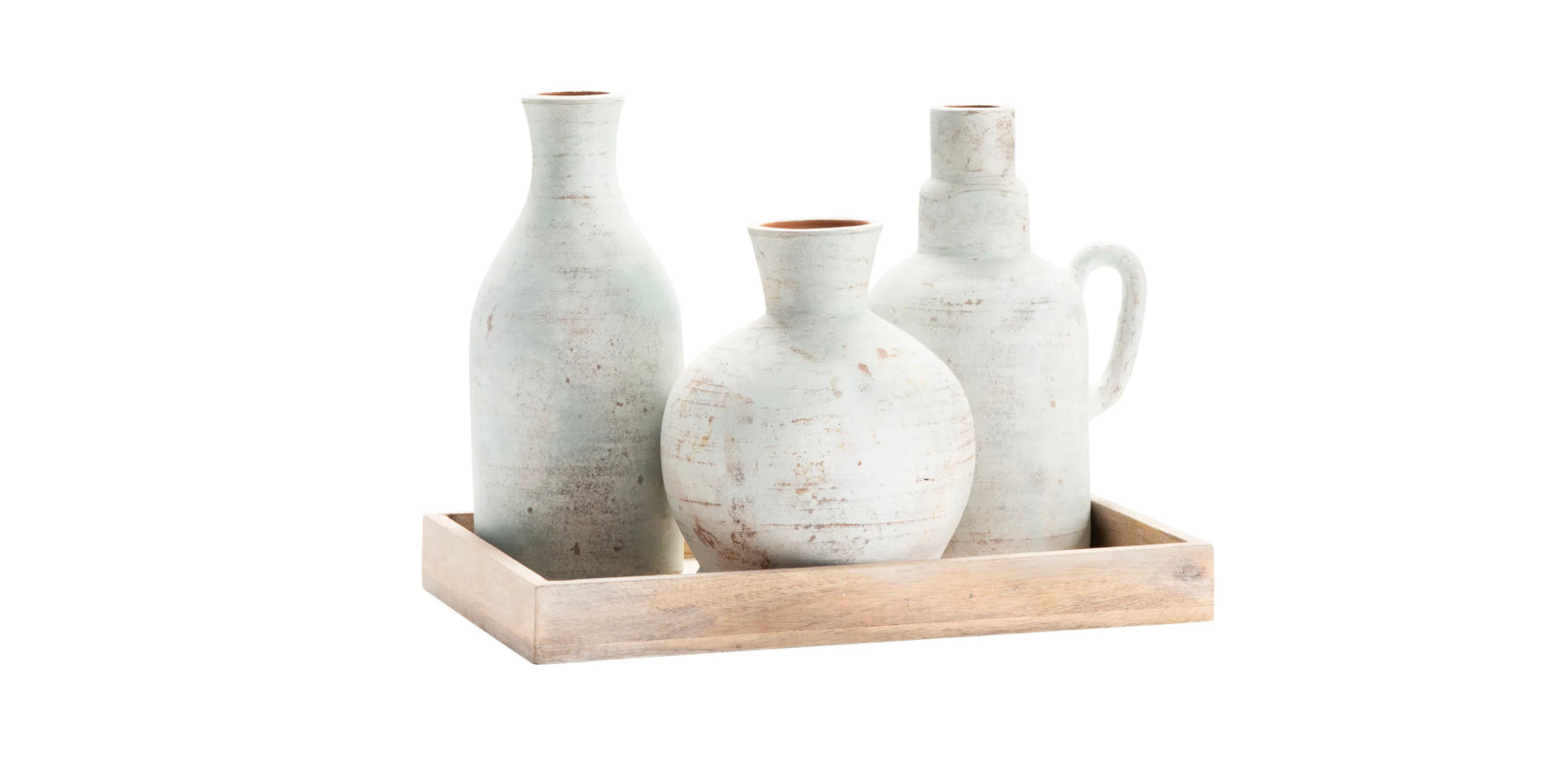 Isla Bottles w/Wooden Tray