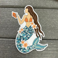 Mermaid Vinyl Stickers Sunshine & Sweet Peas Coastal Decor