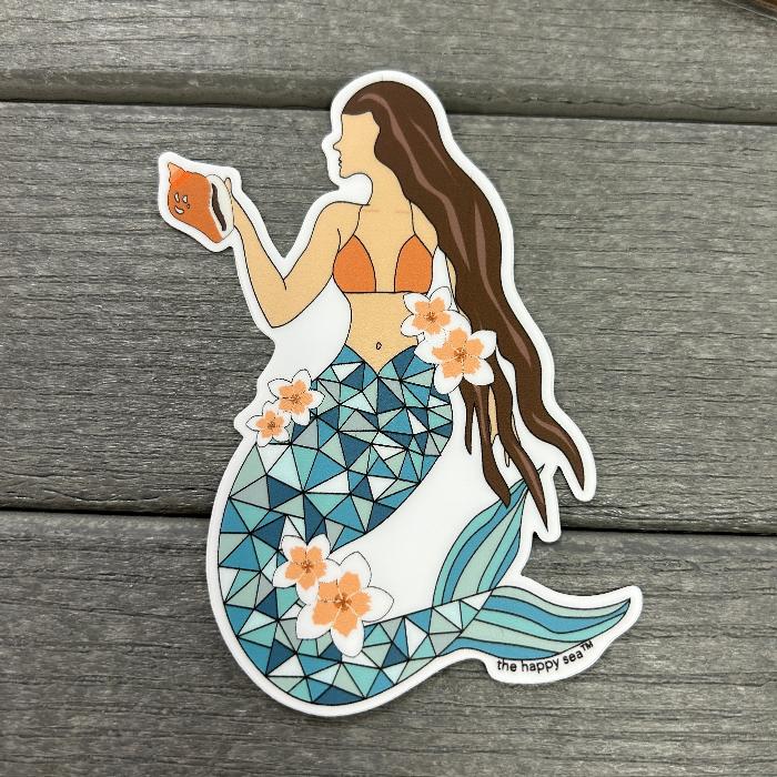 Mermaid Vinyl Stickers Sunshine & Sweet Peas Coastal Decor