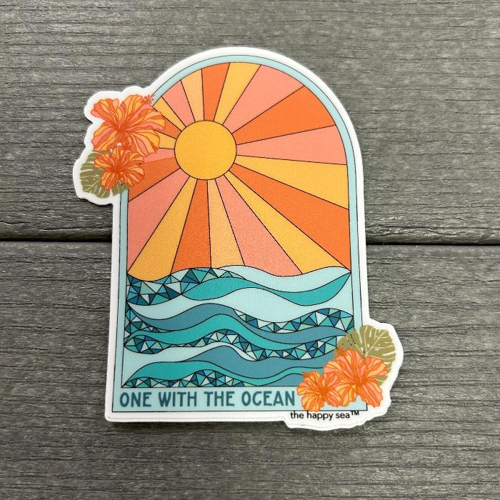 Ocean Vinyl Stickers Sunshine & Sweet Peas Coastal Decor