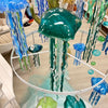 Assorted 20" Glass Jellyfish Sunshine & Sweet Peas Coastal Decor