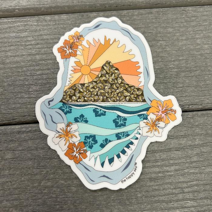Shark Jaws Vinyl Stickers Sunshine & Sweet Peas Coastal Decor
