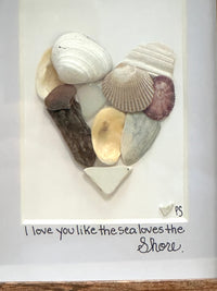 Heart Pebble Art